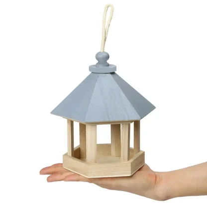 Hexagon House Shape Bird Feeder - Image 5