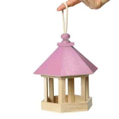 Hexagon House Shape Bird Feeder - Image 3