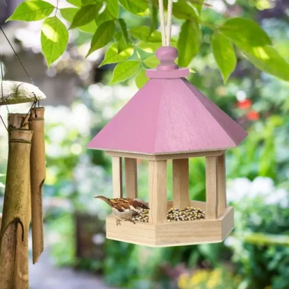 Hexagon House Shape Bird Feeder